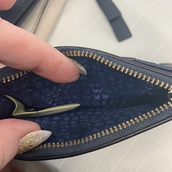 Kate Spade New York Laurel Way Bitsy Card Case W/Keyring Bonita Stripe - Picture 6 of 8